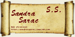 Sandra Šarac vizit kartica
